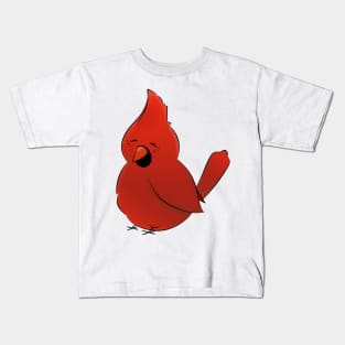 Cardinal Chibi Bird Kids T-Shirt